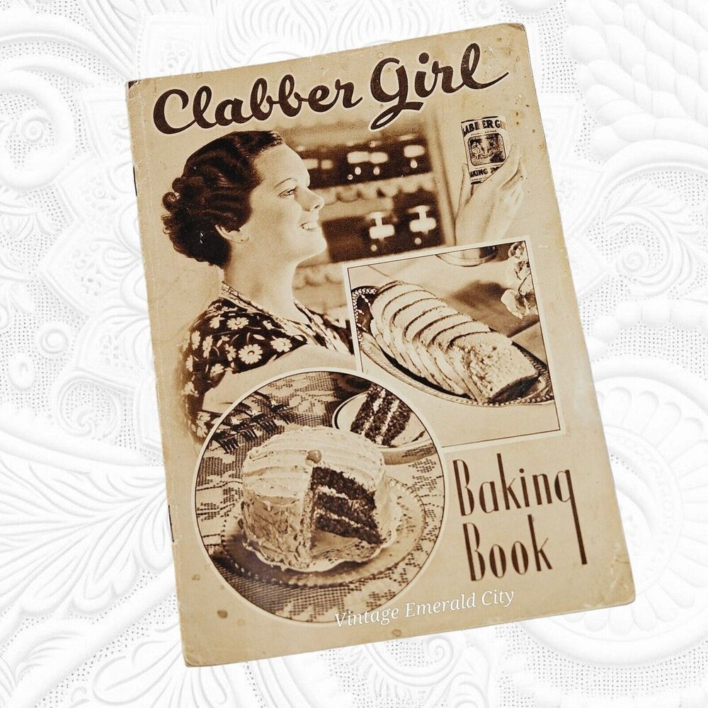 Vintage Clabber Girl Baking Book Clabber Girl Baking Powder Hultman & Co Indiana